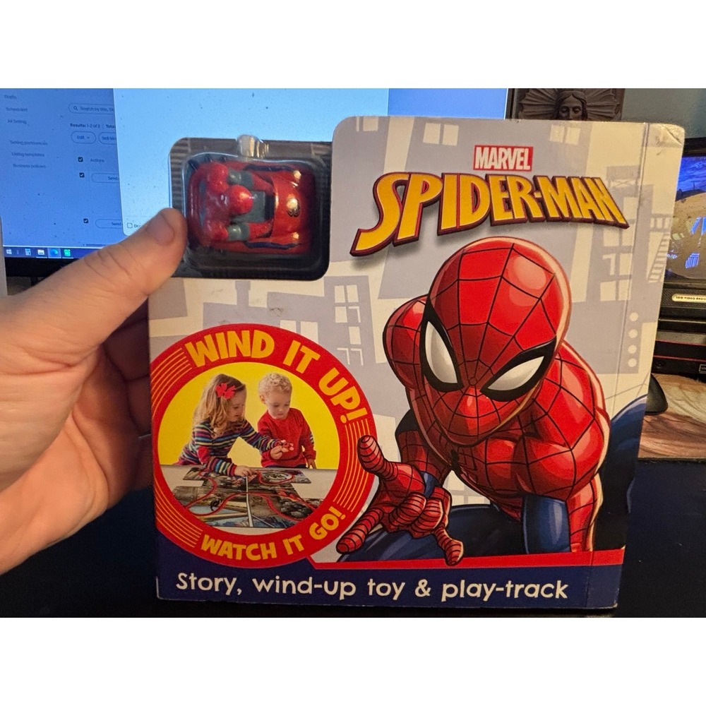 Marvel Spider Man Story Wind Up Toy And Play Track